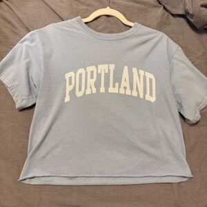 Brandy Melville Gray Portland Muscle Tee